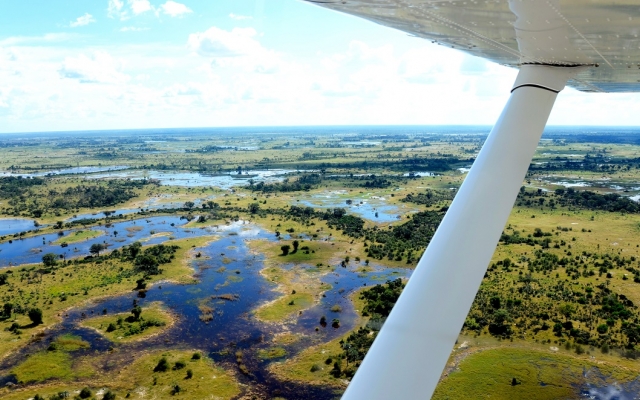Safari en avions taxis au Botswana au delta de l'Okavango