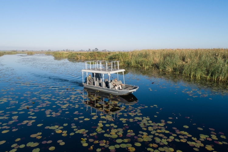 Safari en bateau delta de l'Okavango, voyage Botswana