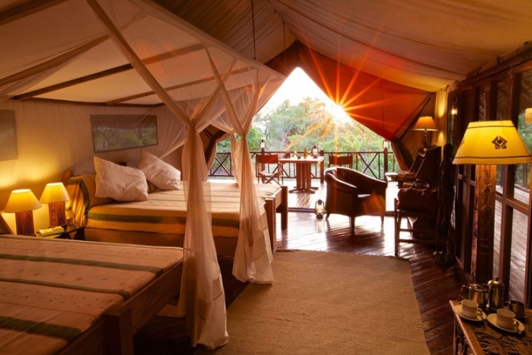 Votre tente en safari à Rufiji River Camp