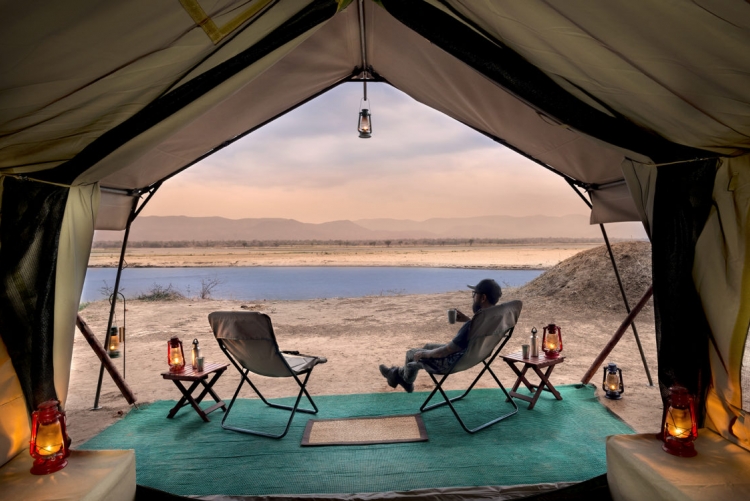 Tente à Manapools au camp de Zambezi Expedition